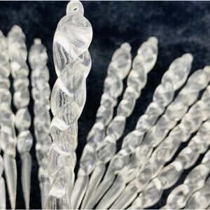 Vintage Christmas Tree Icicle Ornaments
